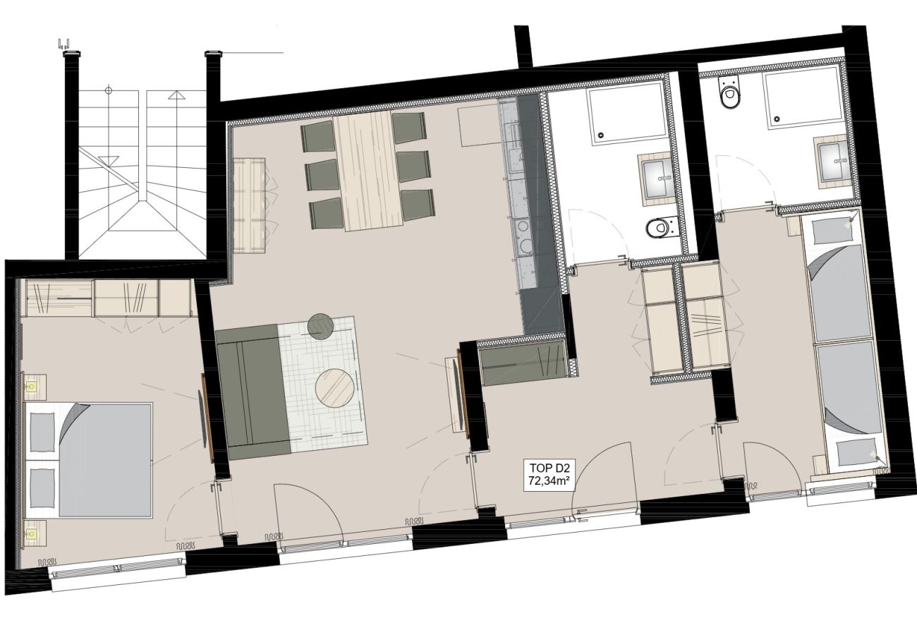 Aparthotel in Gaschurn - Apartment Trantrauas D2