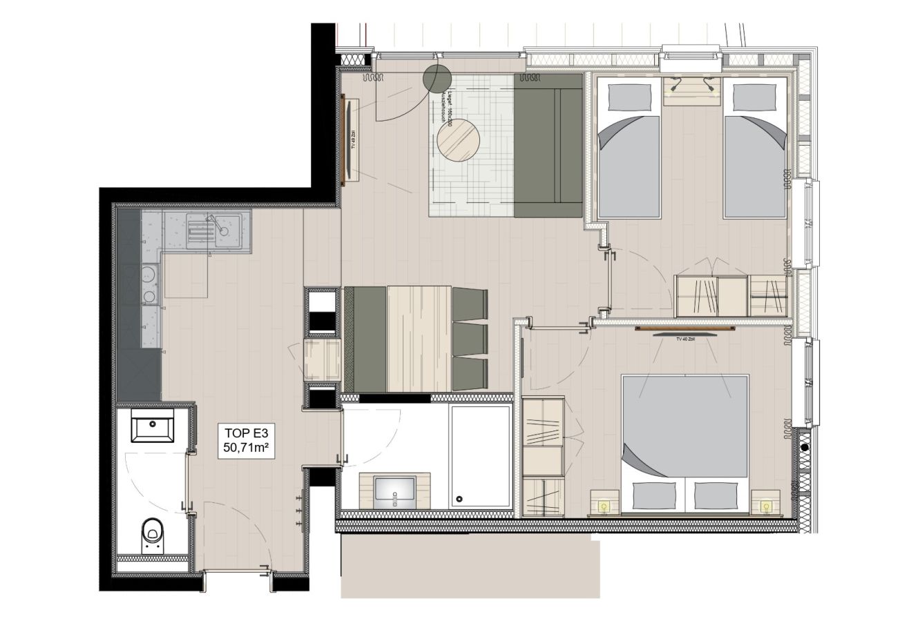 Aparthotel in Gaschurn - Apartment Rovina E3